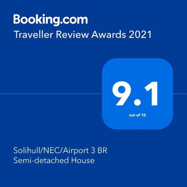 Solihull/Nec/Airport 3 Bedroom Semi-Detached House Birmingham Ngoại thất bức ảnh